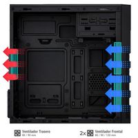 Miniatura 4 de COOLBOX  COOLBOX CAJA MATX M680 USB-C 3.2 GEN1 FTE.BASIC500 500W