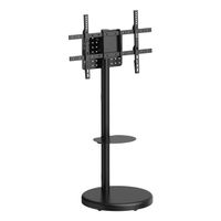 Miniatura 2 de AISENS Soporte de suelo con rueda  bandeja para DVD para monitor TV 50kg de 37 86  Negro