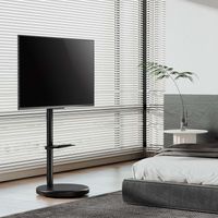 Miniatura 5 de AISENS Soporte de suelo con rueda  bandeja para DVD para monitor TV 50kg de 37 86  Negro