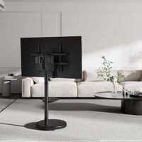 Miniatura 6 de AISENS Soporte de suelo con rueda  bandeja para DVD para monitor TV 50kg de 37 86  Negro