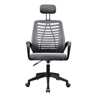 Miniatura 1 de SILLA ERGONOMICA MARS GAMING MGCERGOBBGR GRIS RESPALDO EN MALLA TRANSPIRABLE REPOSACABEZAS AJUSTABLE