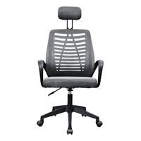 Miniatura 2 de SILLA ERGONOMICA MARS GAMING MGCERGOBBGR GRIS RESPALDO EN MALLA TRANSPIRABLE REPOSACABEZAS AJUSTABLE