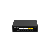 Miniatura 1 de SWITCH RUIJIE UNMANAGED 8 PUERTOS GIGABIT POE 1 SFP BLACK
