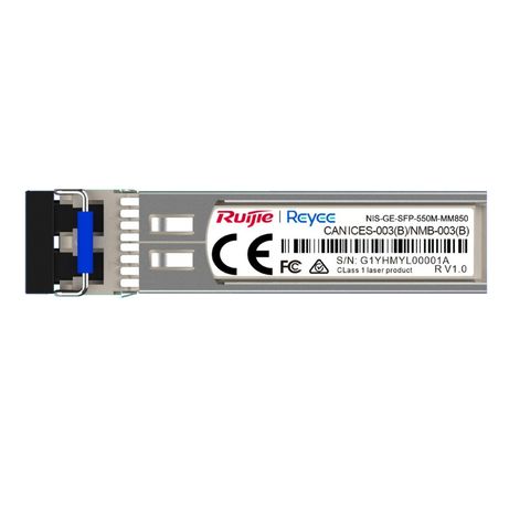 MODULO TRANSCEPT RUIJIE REYEE 850NM FIBRA MULTIMODO CONECTOR LC - Imagen 2 de 2 MODULO TRANSCEPT RUIJIE REYEE 850NM FIBRA MULTIMODO CONECTOR LC - Imagen 2 de 2