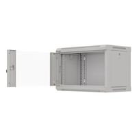 Miniatura 6 de ARMARIO LANBERG MURAL RACK 19" 6U 540X350 FLAT PACK GRIS PUERTA CRISTAL