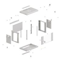 Miniatura 13 de ARMARIO LANBERG MURAL RACK 19" 6U 540X350 FLAT PACK GRIS PUERTA CRISTAL