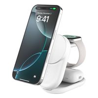Miniatura 2 de BASE DE CARGA BELKIN ULTRACHARGE BLANCO MAGNETICO PLEGABLE QI2 25W MOVIL RELOJ Y AURICULARES BLANCO