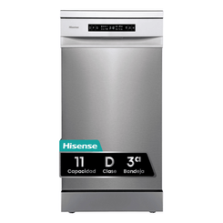 LAVAVAJILLAS 45 CM HISENSE HS543D10X D 11 CUBIERTOS INOX