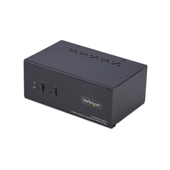 2-Port Dual-Monitor DP+HDMI KVM Switch
