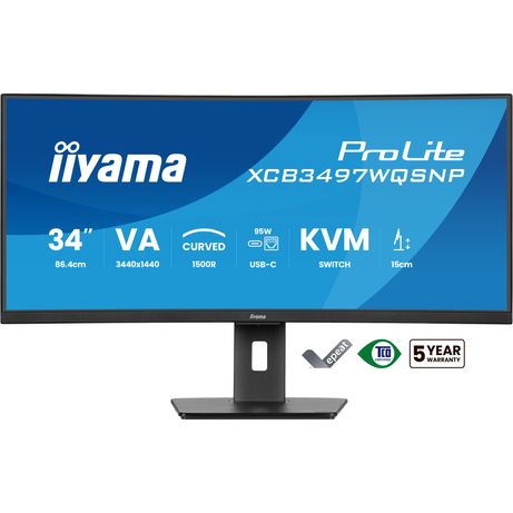 IIYAMA XCB3497WQSNP-B1 ProLite 34" LED VA UltraWide Quad HD HDMI Altavoces - Imagen 11 de 15 IIYAMA XCB3497WQSNP-B1 ProLite 34" LED VA UltraWide Quad HD HDMI Altavoces - Imagen 11 de 15