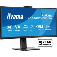 Miniatura 2 de IIYAMA XCB3497WQSNPH-B1  ProLite 34" LED VA UltraWide Quad HD HDMI Altavoces