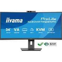 Miniatura 3 de IIYAMA XCB3497WQSNPH-B1  ProLite 34" LED VA UltraWide Quad HD HDMI Altavoces