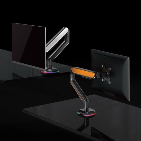AISENS Soporte De Mesa RGB Gaming Contrapeso Giratorio E Inclinable Para Monitor TV 9kg 3 Pivotes 1 Brazo De 17 32 Negro Blanco - Imagen 5 de 7 AISENS Soporte De Mesa RGB Gaming Contrapeso Giratorio E Inclinable Para Monitor TV 9kg 3 Pivotes 1 Brazo De 17 32 Negro Blanco - Imagen 5 de 7