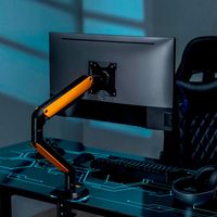 Miniatura 6 de AISENS Soporte De Mesa RGB Gaming Contrapeso Giratorio E Inclinable Para Monitor TV 9kg  3 Pivotes  1 Brazo  De 17 32  Negro Blanco