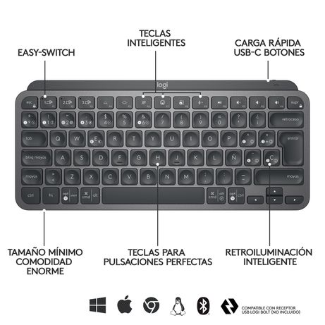 MXKEYS MINI WRLS ILLUMINATED KB GRAPHITE - ESP - MEDIT ER - Imagen 13 de 18 MXKEYS MINI WRLS ILLUMINATED KB GRAPHITE - ESP - MEDIT ER - Imagen 13 de 18