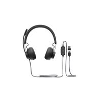 Miniatura 2 de HEADSET LOGITECH ZONE WIRED TEAMS USB-A USB-C GRAPHITE P/N:981-000870