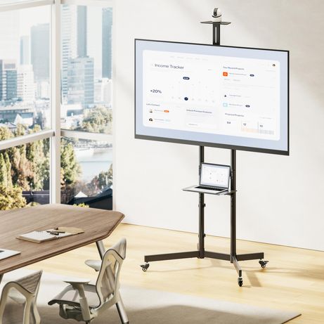 SOPORTE DE SUELO CON RUEDAS EQUIP 650636 PARA PANTALLA DE 37" - 70" MAX VESA 600x400 70KG ESTANTE - Imagen 6 de 6 SOPORTE DE SUELO CON RUEDAS EQUIP 650636 PARA PANTALLA DE 37" - 70" MAX VESA 600x400 70KG ESTANTE - Imagen 6 de 6