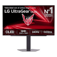 Miniatura 1 de MONITOR LG, 27 PULGADAS, 27GX704A-B, 68,6 CM, 2560 X 1440 PIXELES, QUAD HD, OLED, 0,03 MS, NEGRO