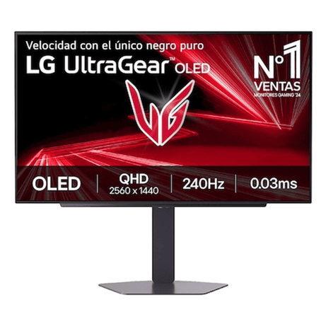MONITOR LG, 27 PULGADAS, 27GX704A-B, 68,6 CM, 2560 X 1440 PIXELES, QUAD HD, OLED, 0,03 MS, NEGRO - Imagen 1 de 16 MONITOR LG, 27 PULGADAS, 27GX704A-B, 68,6 CM, 2560 X 1440 PIXELES, QUAD HD, OLED, 0,03 MS, NEGRO - Imagen 1 de 16