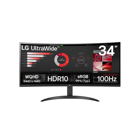 LG 34WR50QK-B 34" VA Wide Quad HD HDMI - Imagen 1 de 9 LG 34WR50QK-B 34" VA Wide Quad HD HDMI - Imagen 1 de 9
