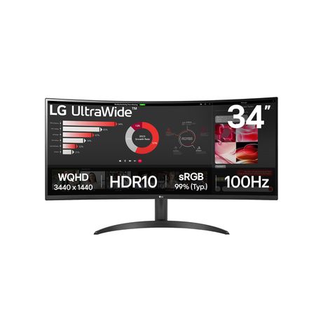LG 34WR50QK-B 34" VA Wide Quad HD HDMI - Imagen 2 de 9 LG 34WR50QK-B 34" VA Wide Quad HD HDMI - Imagen 2 de 9