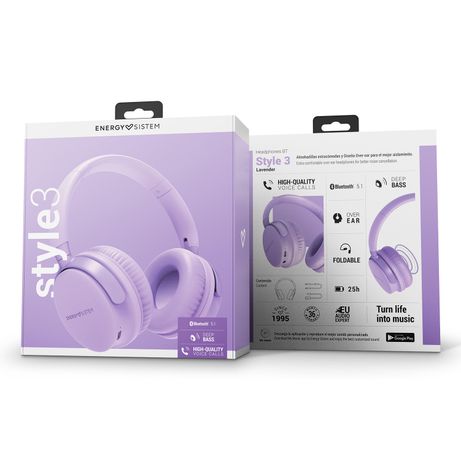 AURICULARES INALAMBRICOS STYLE 3 VIOLETA - Imagen 7 de 7 AURICULARES INALAMBRICOS STYLE 3 VIOLETA - Imagen 7 de 7