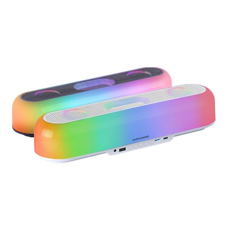 BARRA DE SONIDO BLUETOOTH MARS GAMING MSBORBW BLANCO 20W ILUMINACION RGB 360 BT AUX FM TF BAT. 6h - Imagen 3 de 3 BARRA DE SONIDO BLUETOOTH MARS GAMING MSBORBW BLANCO 20W ILUMINACION RGB 360 BT AUX FM TF BAT. 6h - Imagen 3 de 3