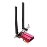 Miniatura 1 de PCI EXPRESS WIFI 7 TRIBAND Y BLUETOOTH 5.3 MERCUSYS MA37BE BE6500 2882Mps 6GHz 2 ANTENAS