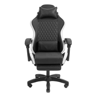Miniatura 1 de SILLA GAMER MARS GAMING MGCXBBL NEGRA Y BLANCA RECLINABLE REPOSABRAZOS AJUSTABLE REPOSAPIES COJINES