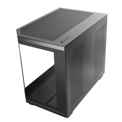 CAJA MICROATX GAMING MARS GAMING MC3TCOREM TRIPLE CRISTAL TEMPLADO GPU 415mm 2x3.5 3x2.5 NEGRO