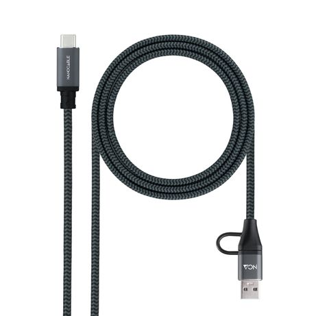 Nanocable Cable USB3.2 100W USB-C+A/USB-C 3 M - Imagen 1 de 5 Nanocable Cable USB3.2 100W USB-C+A/USB-C 3 M - Imagen 1 de 5