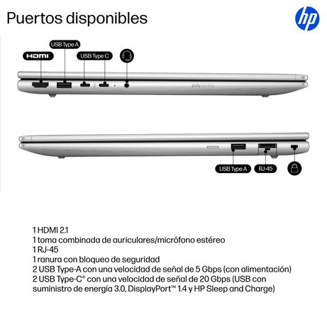 PORTATIL HP PROBOOK 4 G1IR 40.6 CM (16") , WUXGA, INTEL CORE 5 120U, 16 GB, 512 GB SSD, PIKE SILVER, WINDOWS 11 PRO - Imagen 6 de 21 PORTATIL HP PROBOOK 4 G1IR 40.6 CM (16") , WUXGA, INTEL CORE 5 120U, 16 GB, 512 GB SSD, PIKE SILVER, WINDOWS 11 PRO - Imagen 6 de 21