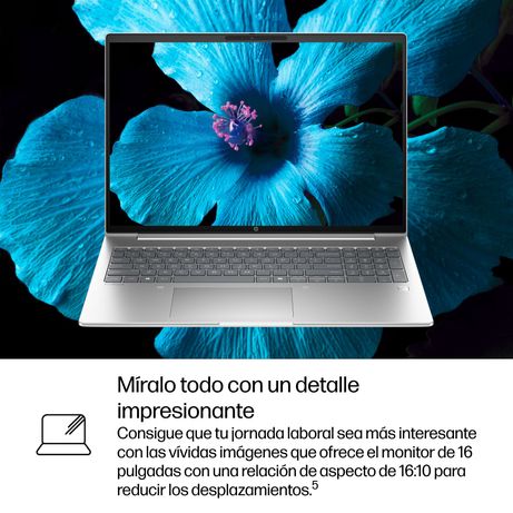 PORTATIL HP PROBOOK 4 G1IR 40.6 CM (16") , WUXGA, INTEL CORE 5 120U, 16 GB, 512 GB SSD, PIKE SILVER, WINDOWS 11 PRO - Imagen 13 de 21 PORTATIL HP PROBOOK 4 G1IR 40.6 CM (16") , WUXGA, INTEL CORE 5 120U, 16 GB, 512 GB SSD, PIKE SILVER, WINDOWS 11 PRO - Imagen 13 de 21