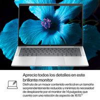 Miniatura 12 de PORTATIL HP ELITEBOOK X G1I 35.6 CM (14") COPILOT+ , WUXGA, INTEL CORE ULTRA 7 258V, 32 GB, 1 TB SSD, GLACIER SILVER, INTEL ARC GRAPHICS, WINDOWS 11 P