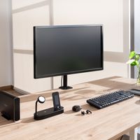 Miniatura 5 de SOPORTE MESA TOOQ PANTALLA GIRA INCLI ROTA 17-32 NEGRO