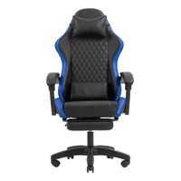 Miniatura 1 de SILLA GAMER MARS GAMING MGCXBBL NEGRA Y AZUL RECLINABLE REPOSABRAZOS AJUSTABLE REPOSAPIES COJINES