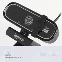 Miniatura 13 de iggual Webcam USB 4K UHD WC3840 Business Pro View