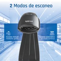 Miniatura 9 de iggual Lector código barras 1D USB botón soporte