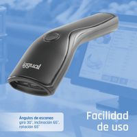 Miniatura 11 de iggual Lector código barras 1D USB botón soporte