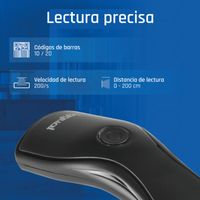 Miniatura 7 de iggual Lector código barras 2D USB botón soporte