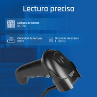Miniatura 9 de iggual Lector código barras 2D USB gatillo soporte