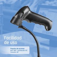 Miniatura 13 de iggual Lector código barras 2D USB gatillo soporte