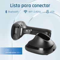 Miniatura 8 de iggual Lector código barras 2D Bluetooth 2.4G base