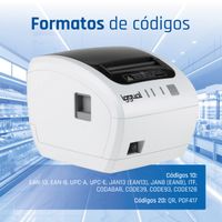Miniatura 13 de iggual Impresora térmica TP EASY 80W USB+RJ11 blan