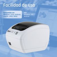 Miniatura 14 de iggual Impresora térmica TP EASY 80W USB+RJ11 blan