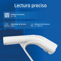 Miniatura 6 de iggual Lector código barras 2D USB botón blanco