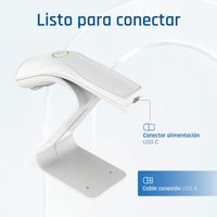 Miniatura 7 de iggual Lector código barras 2D USB botón blanco