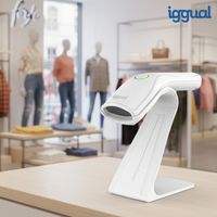 Miniatura 14 de iggual Lector código barras 2D USB botón blanco