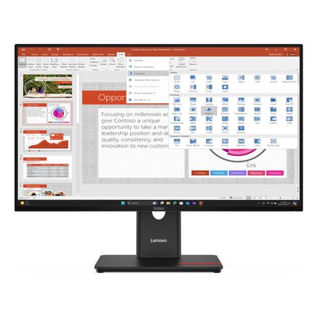 LENOVO ThinkVision T27-40 Monitor ThinkVision 27" LED IPS Full HD HDMI VGA - Imagen 2 de 13 LENOVO ThinkVision T27-40 Monitor ThinkVision 27" LED IPS Full HD HDMI VGA - Imagen 2 de 13