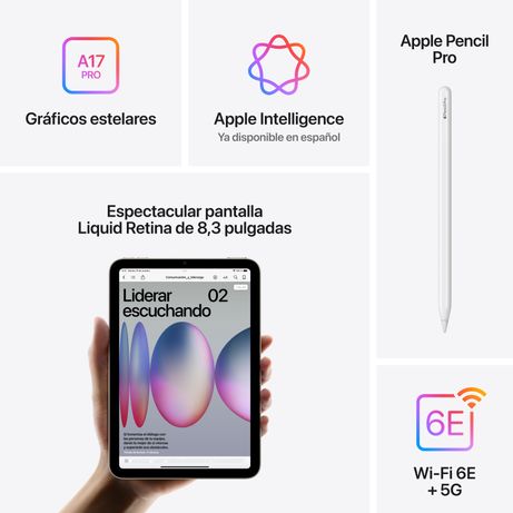 APPLE iPad mini 7th gen 8.3" 512GB Púrpura - Imagen 8 de 11 APPLE iPad mini 7th gen 8.3" 512GB Púrpura - Imagen 8 de 11